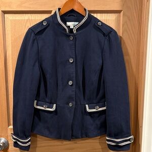 Boden Dark Blue Blazer with White Accents